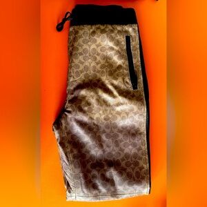 Coach Leather Signature Joggers